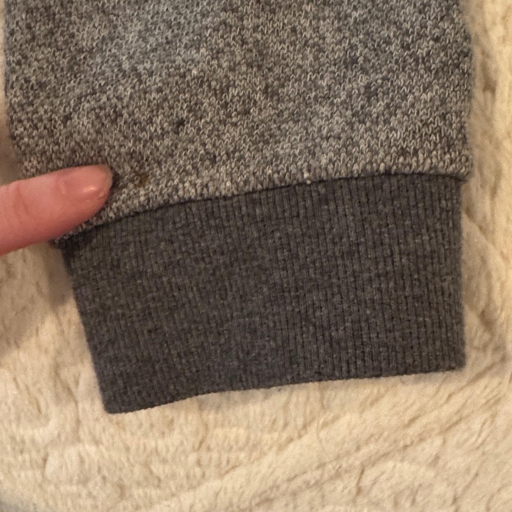 American Eagle Outfitters Gray and Blue Hooded Denim Jacket - Picture 6 of 8